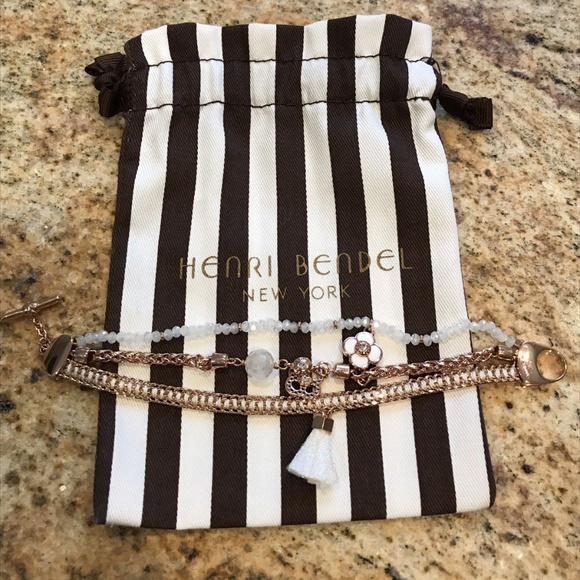 Henri Bendel East Hampton Rose Gold Charm Bracelet - Picture 3 of 3